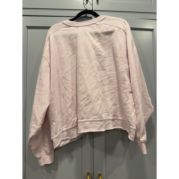 NWT Grayson Threads Pink‎ Santé Champagne Raw edge hem Sweatshirt XXL oversize - Picture 6 of 6